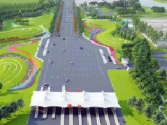 中原路高速路口绿化改造提升工程加快推进